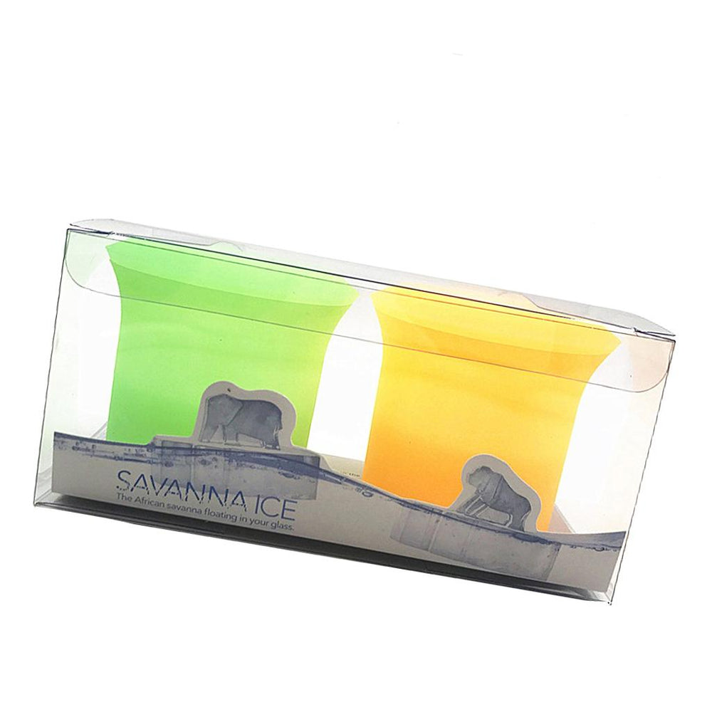 2/pack Whiskey Ice Ball Maker Mold Silicone Ice Cube Box Gorilla Elephant