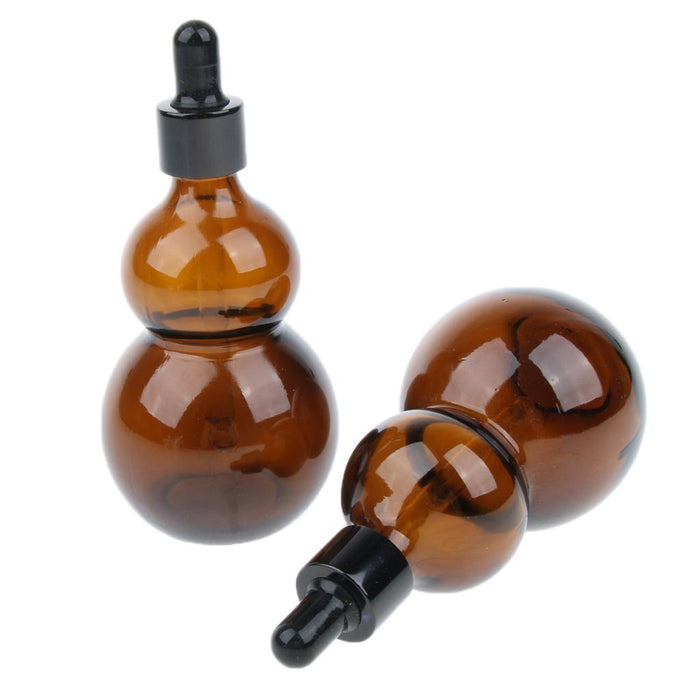 2 Pieces Empty Glass Essential Oil Liquid Aromatherapy Dropper Bottles 50ml