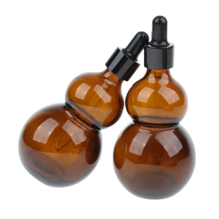 2 Pieces Empty Glass Essential Oil Liquid Aromatherapy Dropper Bottles 50ml