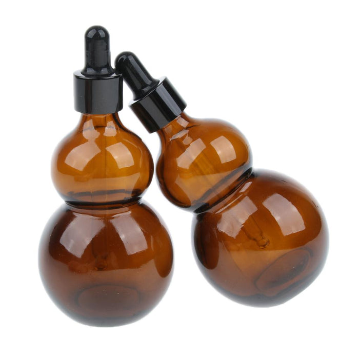 2 Pieces Empty Glass Essential Oil Liquid Aromatherapy Dropper Bottles 100ml