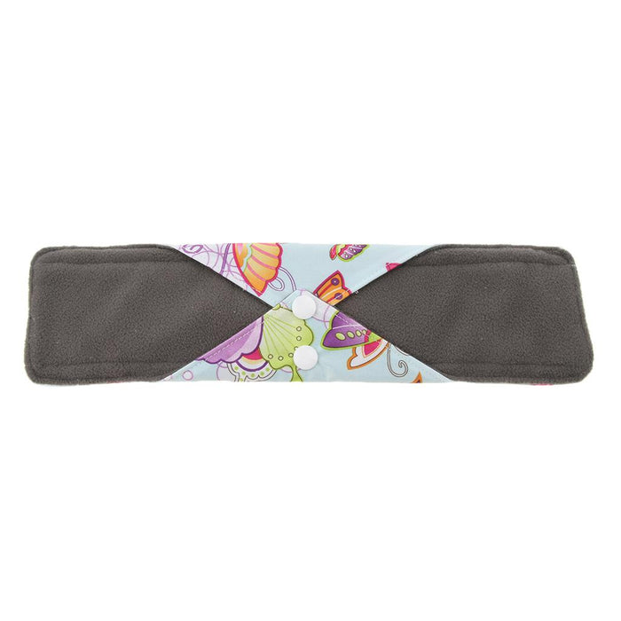 11.8 inch Washable Bamboo Cloth Menstrual Sanitary Pads Gray Bamboo Charcoal