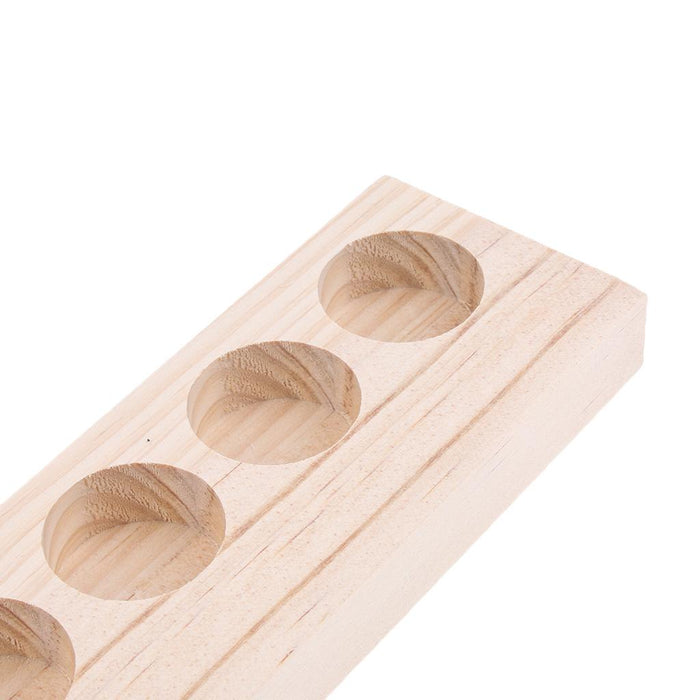 Crofta Wooden Essential Oil Holder Display Storage Rack Tray Organizer  9 Slots