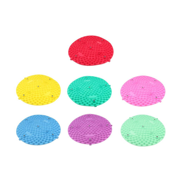 Crofta Yoga Foot Massage Mat Reflexology Foot Relax Shiatsu Pad for Health Red