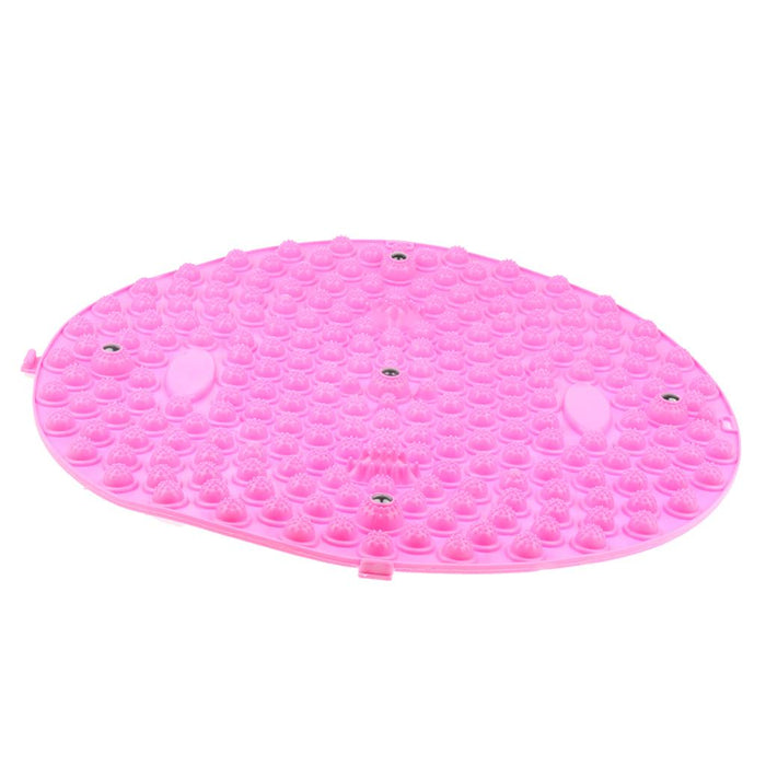 Crofta Yoga Foot Massage Mat Reflexology Foot Relax Shiatsu Pad for Health Pink