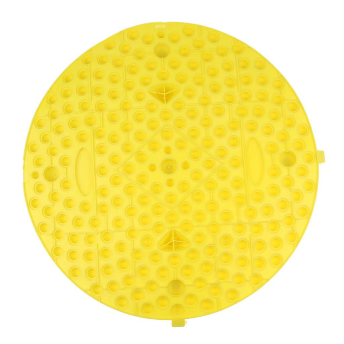 Crofta Yoga Foot Massage Mat Reflexology Foot Relax Shiatsu Pad for Health Yellow