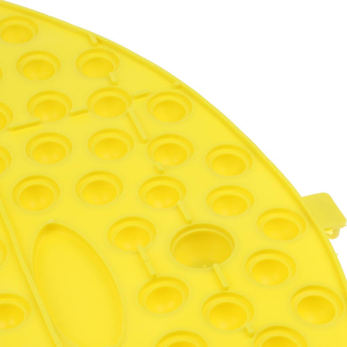 Crofta Yoga Foot Massage Mat Reflexology Foot Relax Shiatsu Pad for Health Yellow