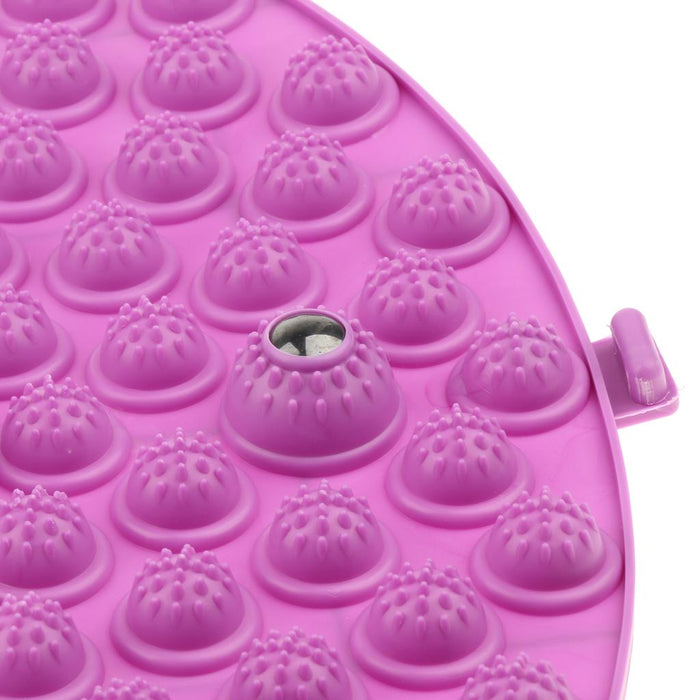 Crofta Yoga Foot Massage Mat Reflexology Foot Relax Shiatsu Pad for Health Purple