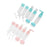 10 Pcs Refillable Cosmetic Containers Makeup Jars for Shampoo Emulsion Blue