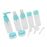 10 Pcs Refillable Cosmetic Containers Makeup Jars for Shampoo Emulsion Blue