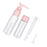 4 Pcs Empty Refillable Cosmetic Containers Needle Tube Bottle for Cosmetics