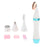 4 In 1 Electric Face Nose Leg Bikini Eyebrow Hair Remover Device Set Blue