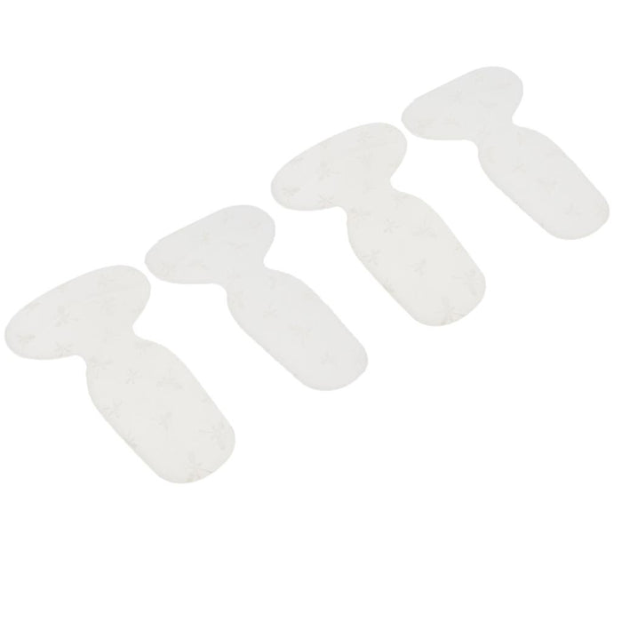 2 Pairs Thickening Skid Proof Back Foot Pads Insoles for High Heels White