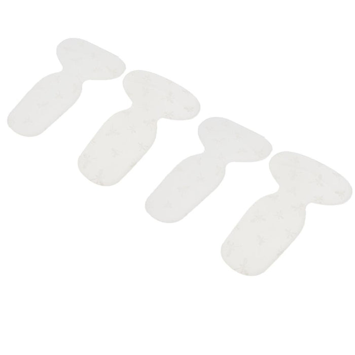 2 Pairs Thickening Skid Proof Back Foot Pads Insoles for High Heels White