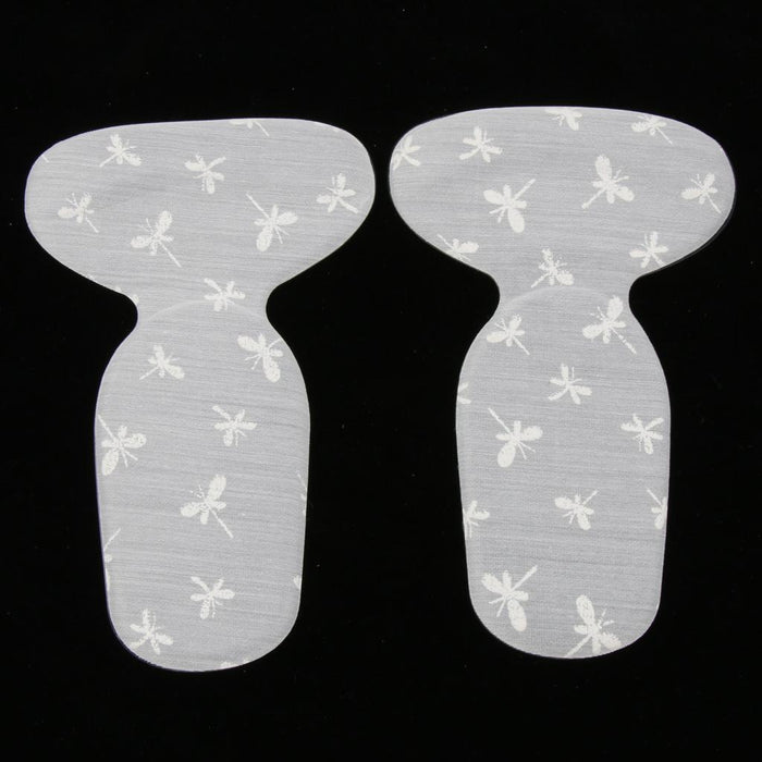 2 Pairs Thickening Skid Proof Back Foot Pads Insoles for High Heels White