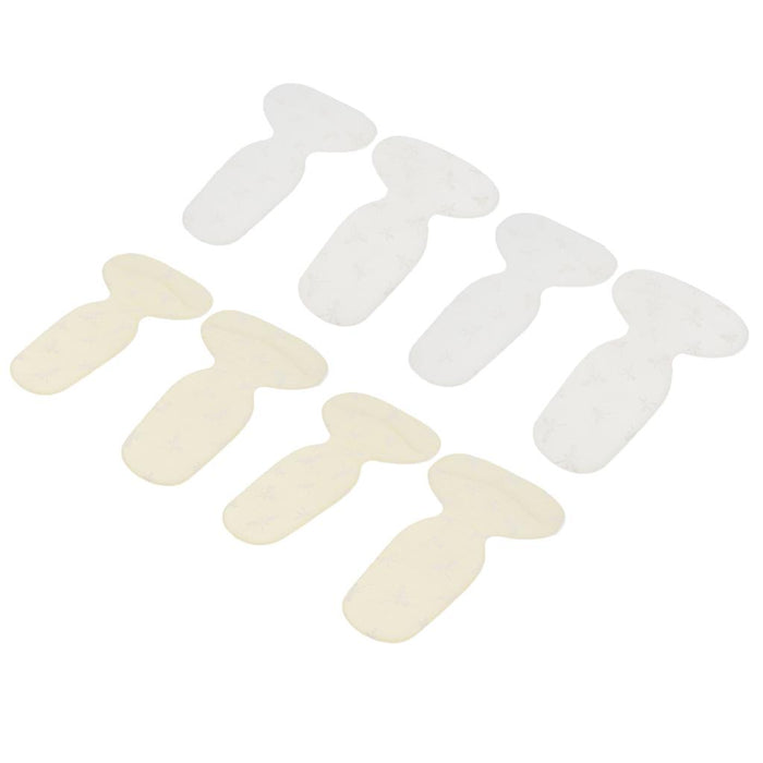 2 Pairs Thickening Skid Proof Back Foot Pads Insoles for High Heels White