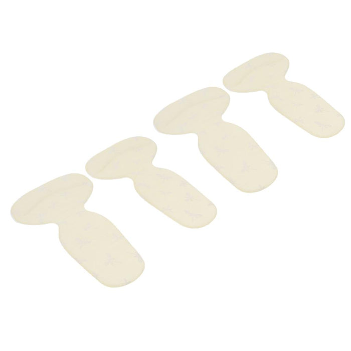 2 Pairs Thickening Skid Proof Back Foot Pads Insoles for High Heels Yellow