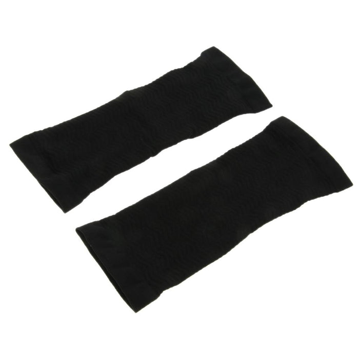 1 Pair Women Upper Arm Shapewear Slimmer Shaper Sleeves Wrap Black