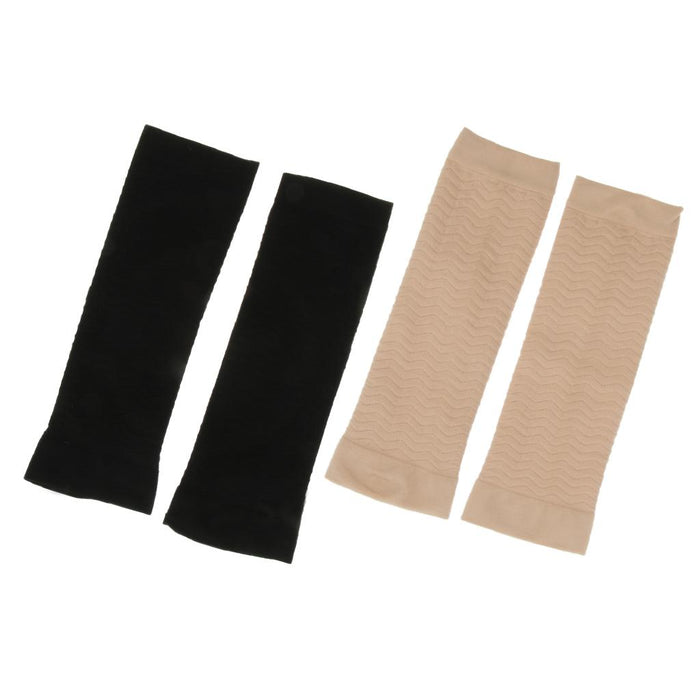 1 Pair Leg Massage Shaper Wrap Belt Thigh Muscles Compression Sleeves Skin