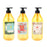 3 Pieces 1000ml Refillable Pump Bottle Empty Shampoo Dispensing Container Suit for Home or Travel