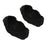 1 Pair Hidden Boat Socks with Gel Forefoots Invisible for Flat & Heels Black