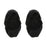 1 Pair Hidden Boat Socks with Gel Forefoots Invisible for Flat & Heels Black