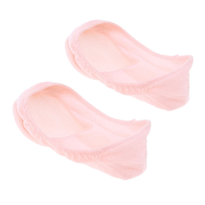 1 Pair Anti-Slip Women Casual No Show Low Cut Boat Socks Foot Care Pink