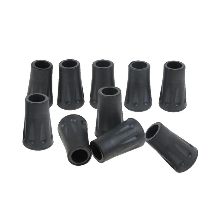 10 Pieces Rubber Tip For Hiking Trekking Pole Cane Walking Stick Crutches