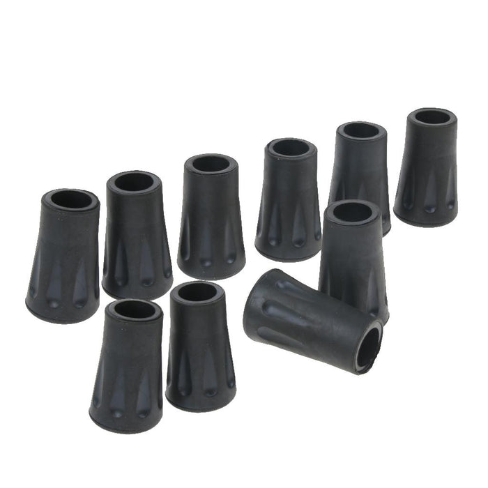 10 Pieces Rubber Tip For Hiking Trekking Pole Cane Walking Stick Crutches