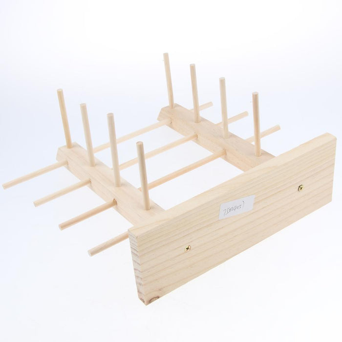 Crofta Wood Sunglasses Eyeglass Rack Display Stand Holder Double Lines for 8 Pairs