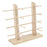 Crofta Wood Sunglasses Eyeglass Rack Display Stand Holder Double Lines for 8 Pairs