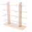 Crofta Wood Sunglasses Eyeglass Rack Display Stand Holder Double Lines for 8 Pairs