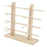 Crofta Wood Sunglasses Eyeglass Rack Display Stand Holder Double Lines for 8 Pairs