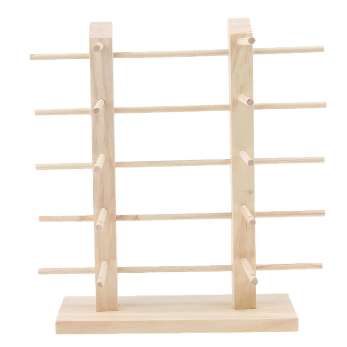 Crofta Wood Sunglasses Eyeglass Rack Display Stand Holder Double Lines for 10 Pairs