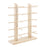 Crofta Wood Sunglasses Eyeglass Rack Display Stand Holder Double Lines for 10 Pairs