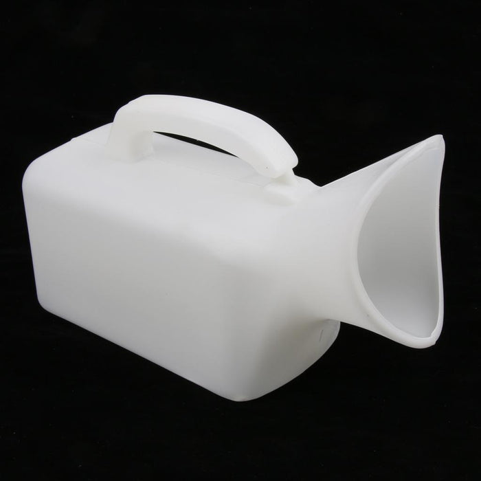 Crofta Reusable Washable Portable Urinal Bottle for Disabled Elderly Women White