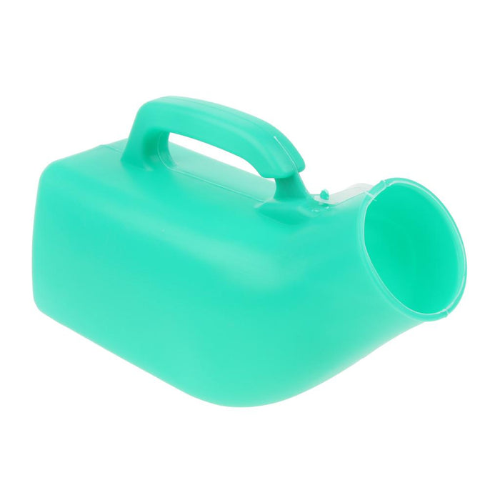 1000ml Elder Urinal Bottle Chamber Pot Emergency Toilet Pouch with Lid Green