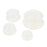 4 Pcs Pure Silicone Portable Cupping Massage Cups for Muscle Joint White