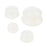 4 Pcs Pure Silicone Portable Cupping Massage Cups for Muscle Joint White