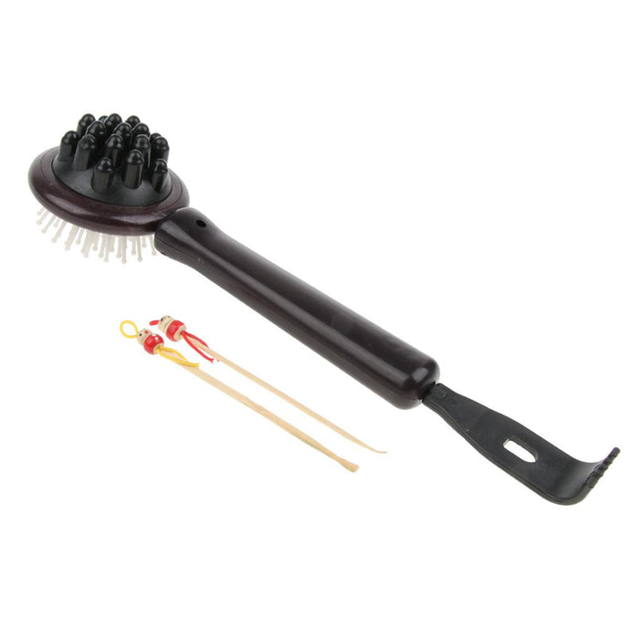 2 In 1 Massage Hammer Stick Knocking Knots Massager With Back Scratcher Set