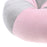 Crofta Soft Seat Cushion Pillow Reduce Pressure on Back Tailbone  Pink Light Gray