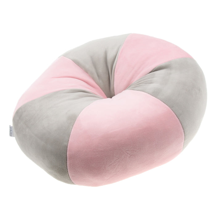 Crofta Soft Seat Cushion Pillow Reduce Pressure on Back Tailbone  Pink Light Gray