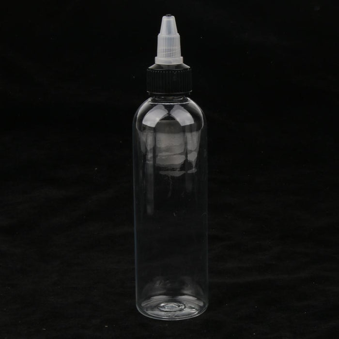 10 Pcs Empty Plastic Bottles with Twist Top Cap for Solvents, Oils, Paint, Ink, Liquid Gule 120ml