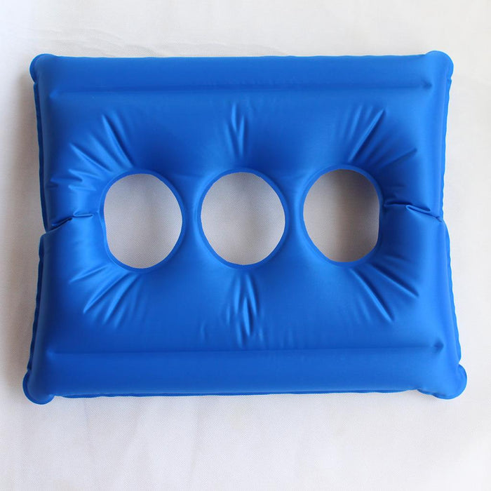 Anti Bedsore Inflatable Cushion Seat Wheelchair Pillow + Air Pump Blue