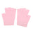 Crofta 1 Pair Unisex Moisturizing Spa Gel Fingerless Gloves Half Finger Mittens Pink