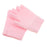 Crofta 1 Pair Unisex Moisturizing Spa Gel Fingerless Gloves Half Finger Mittens Pink