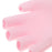 Crofta 1 Pair Unisex Moisturizing Spa Gel Fingerless Gloves Half Finger Mittens Pink