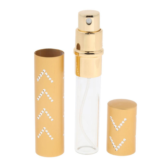 10ml Refillable Empty Fine Mist Sprayer Bottle Perfume Makeup Vial Gold