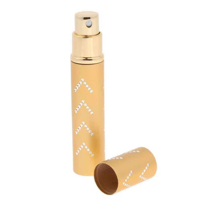 10ml Refillable Empty Fine Mist Sprayer Bottle Perfume Makeup Vial Gold