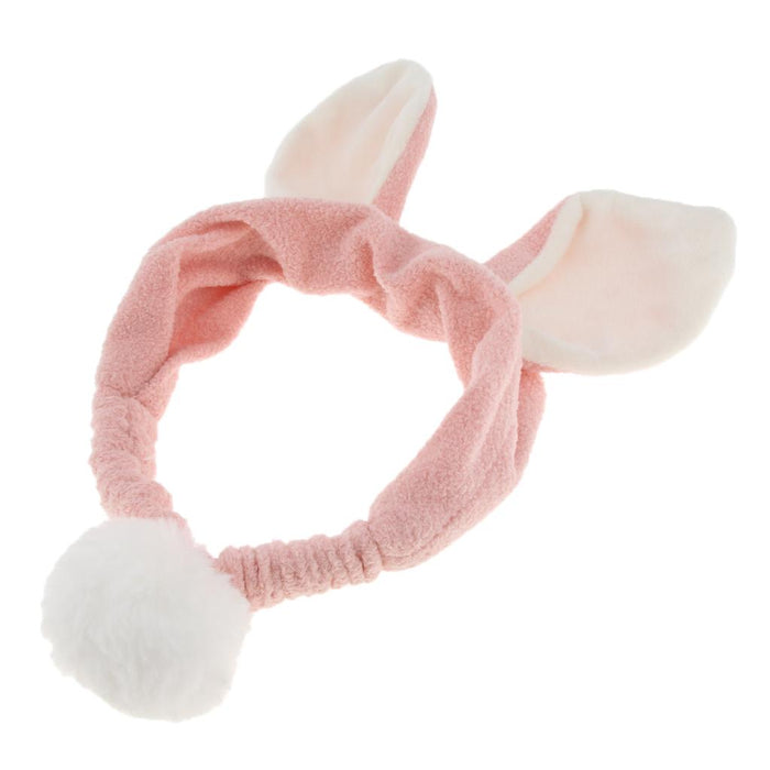 Crofta Women Girls Elastic Washing Face Shower Headband Makeup Hair Band Pink