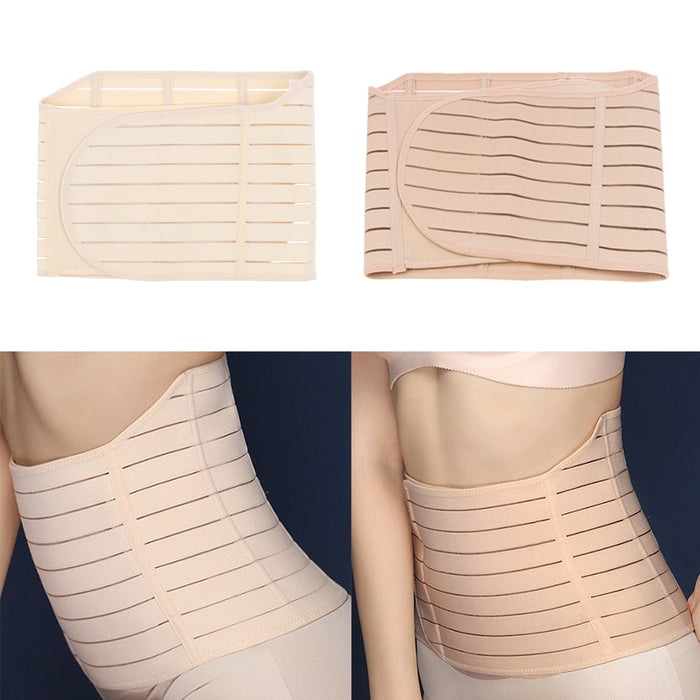 Crofta Women Postpartum Girdle Shapewear Wrap Band Waist Support Belt M Skin